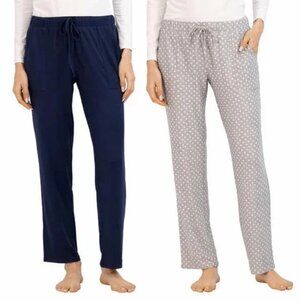Lounge Pants 2 Pack Navy & Gray White Stars Lucky Brand Medium NWT